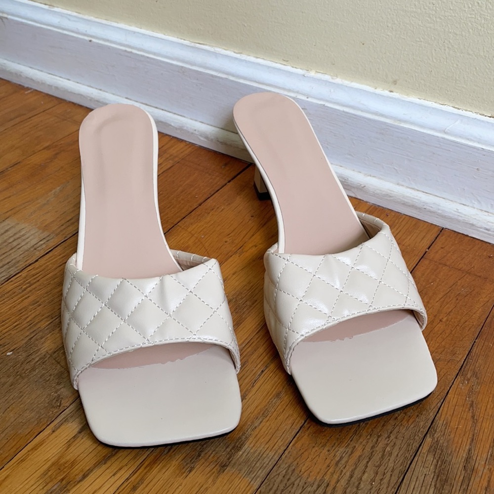 Shein Open Toe Mules